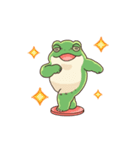 楽して痩せたいカエル（個別スタンプ：5）