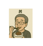 おじさんの日常 夏（個別スタンプ：11）