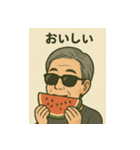おじさんの日常 夏（個別スタンプ：15）