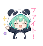パンダコスの女の子スタンプ（個別スタンプ：9）