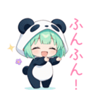 パンダコスの女の子スタンプ（個別スタンプ：29）