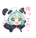 パンダコスの女の子スタンプ（個別スタンプ：36）