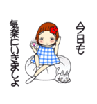 ひま子ちゃん696大人女子のごめんなすって（個別スタンプ：3）