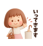 【3D】働く大人女子・敬語★ぶちゃこの日常（個別スタンプ：3）