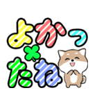 飛び出すデカ文字 豆しば【日常編】（個別スタンプ：19）