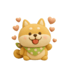 ゆるほわ柴犬のぬいぐるみ（個別スタンプ：23）