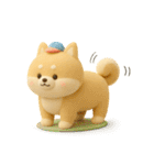 ゆるほわ柴犬のぬいぐるみ（個別スタンプ：26）