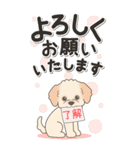やさしいマルプー『仕事＆連絡』（個別スタンプ：9）