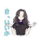 ネガティブなしっかり者な女子★（個別スタンプ：30）