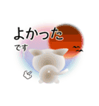 色々な猫3-1 短毛-立ち耳-白（個別スタンプ：11）