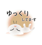 色々な猫3-1 短毛-立ち耳-白（個別スタンプ：18）