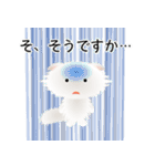 色々な猫3-4 長毛-垂れ耳-白（個別スタンプ：36）