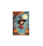 ❤️動くキュート❤️ハロウィン❤️魔女（個別スタンプ：10）