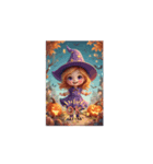 ❤️動くキュート❤️ハロウィン❤️魔女（個別スタンプ：15）