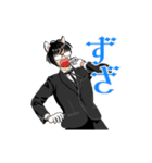 けも耳眼鏡男子 秘書風 アニメ 2 基本動作（個別スタンプ：5）