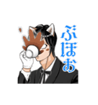 けも耳眼鏡男子 秘書風 アニメ 2 基本動作（個別スタンプ：7）