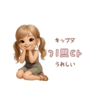 動く♡女の子の韓国語♡（個別スタンプ：17）