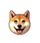 絵文字感覚で使いやすいドット絵柴犬2（個別スタンプ：27）
