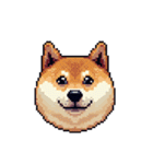 絵文字感覚で使いやすいドット絵柴犬2（個別スタンプ：35）