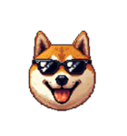 絵文字感覚で使いやすいドット絵柴犬2（個別スタンプ：38）