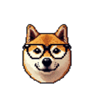 絵文字感覚で使いやすいドット絵柴犬2（個別スタンプ：39）