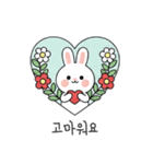 ウサギの日常スタンプ 04(KR)（個別スタンプ：18）