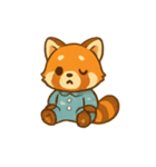 ねむねむレッサーパンダ パジャマパーティ（個別スタンプ：2）