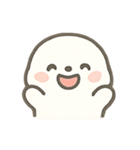 しろあざらしのほっこりきもち（個別スタンプ：1）