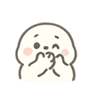 しろあざらしのほっこりきもち（個別スタンプ：6）