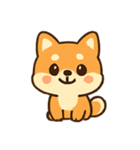 しばいぬのこいぬのたのしいきもち（個別スタンプ：2）
