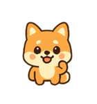しばいぬのこいぬのたのしいきもち（個別スタンプ：5）