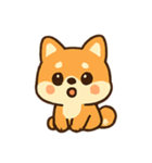 しばいぬのこいぬのたのしいきもち（個別スタンプ：6）