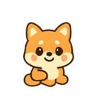 しばいぬのこいぬのたのしいきもち（個別スタンプ：9）