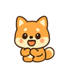 しばいぬのこいぬのたのしいきもち（個別スタンプ：16）