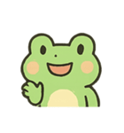 みどりのかえるのたのしいきもち（個別スタンプ：1）