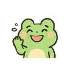 みどりのかえるのたのしいきもち（個別スタンプ：4）