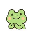 みどりのかえるのたのしいきもち（個別スタンプ：5）