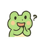 みどりのかえるのたのしいきもち（個別スタンプ：7）