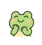 みどりのかえるのたのしいきもち（個別スタンプ：16）