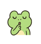 みどりのかえるのたのしいきもち（個別スタンプ：21）