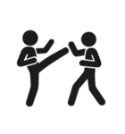 頂上決戦！棒人間武術対決第二弾（個別スタンプ：1）