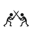 頂上決戦！棒人間武術対決第二弾（個別スタンプ：24）