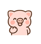 ぴんくのこぶたのたのしいきもち（個別スタンプ：3）