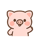 ぴんくのこぶたのたのしいきもち（個別スタンプ：4）