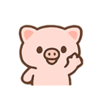 ぴんくのこぶたのたのしいきもち（個別スタンプ：5）