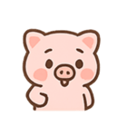 ぴんくのこぶたのたのしいきもち（個別スタンプ：8）