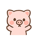 ぴんくのこぶたのたのしいきもち（個別スタンプ：9）