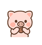 ぴんくのこぶたのたのしいきもち（個別スタンプ：14）