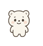 ふわふわホッキョクグマ 気分パレード（個別スタンプ：4）