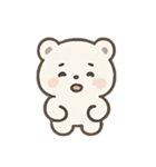 ふわふわホッキョクグマ 気分パレード（個別スタンプ：6）